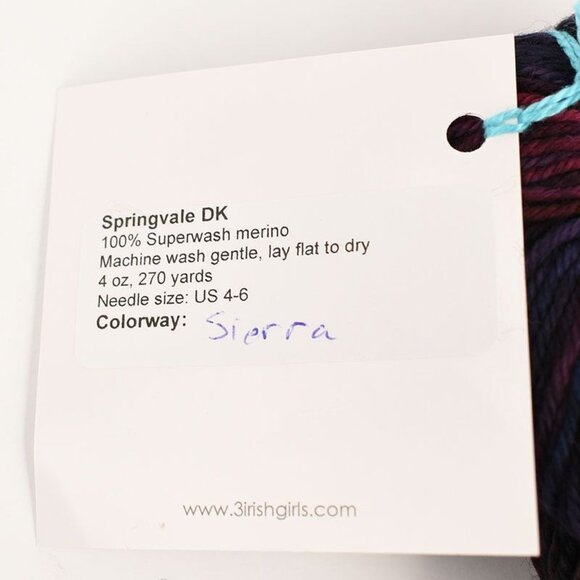 Three Irish Girls Springvale DK Yarn100% Superwash Merino 270 Yds Color Sierra - Picture 4 of 4